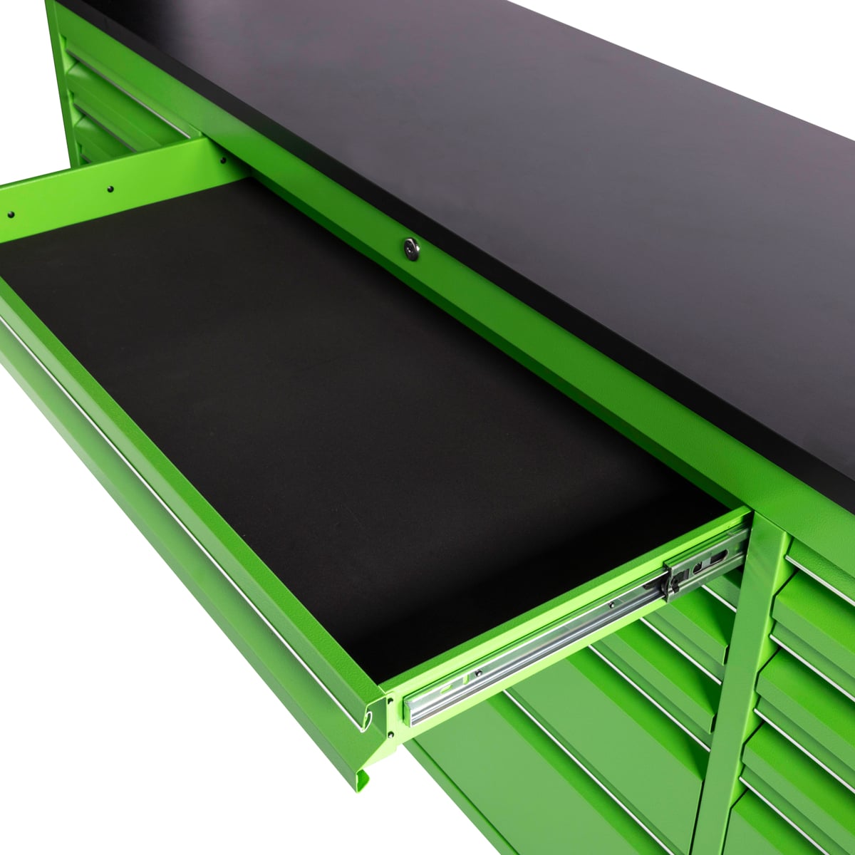 SGS 72in 15 Drawer Mobile Workbench & Heavy Duty Tool Chest | Green